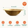 475ml Round Palm Leaf Biodegradable Bowls - Image 4