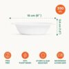 350 Ml Round Biodegradable Bagasse Bowl - Image 3