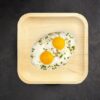 8 Inch Square Palm Leaf Disposable Lunch Plates - Image 2