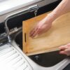 Organic Bamboo Serving Tray With Handles - Image 2