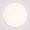 11 Inch Round 4 Compartment Biodegradable Plates - Image 3