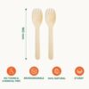 Disposable Wooden Spork - Image 2