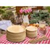 Biodegradable Round Palm Leaf Dinnerware Set - Image 4