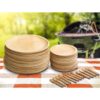 Biodegradable Round Palm Leaf Dinnerware Set - Image 2
