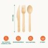 Birchwood Disposable Wooden Cutlery - Image 2