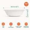 Bagasse Bowls | Round 8" 945ml - Image 3