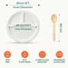 Compostable Bagasse Value Pack - Set Of 100 [50 Each] - Image 3