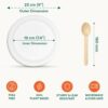 Compostable Bagasse Value Pack - Set Of 100 [50 Each] - Image 4