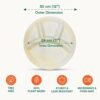 12 Inch Round 4 Compartment Palm Leaf Plate| Set Of 25 - Image 2
